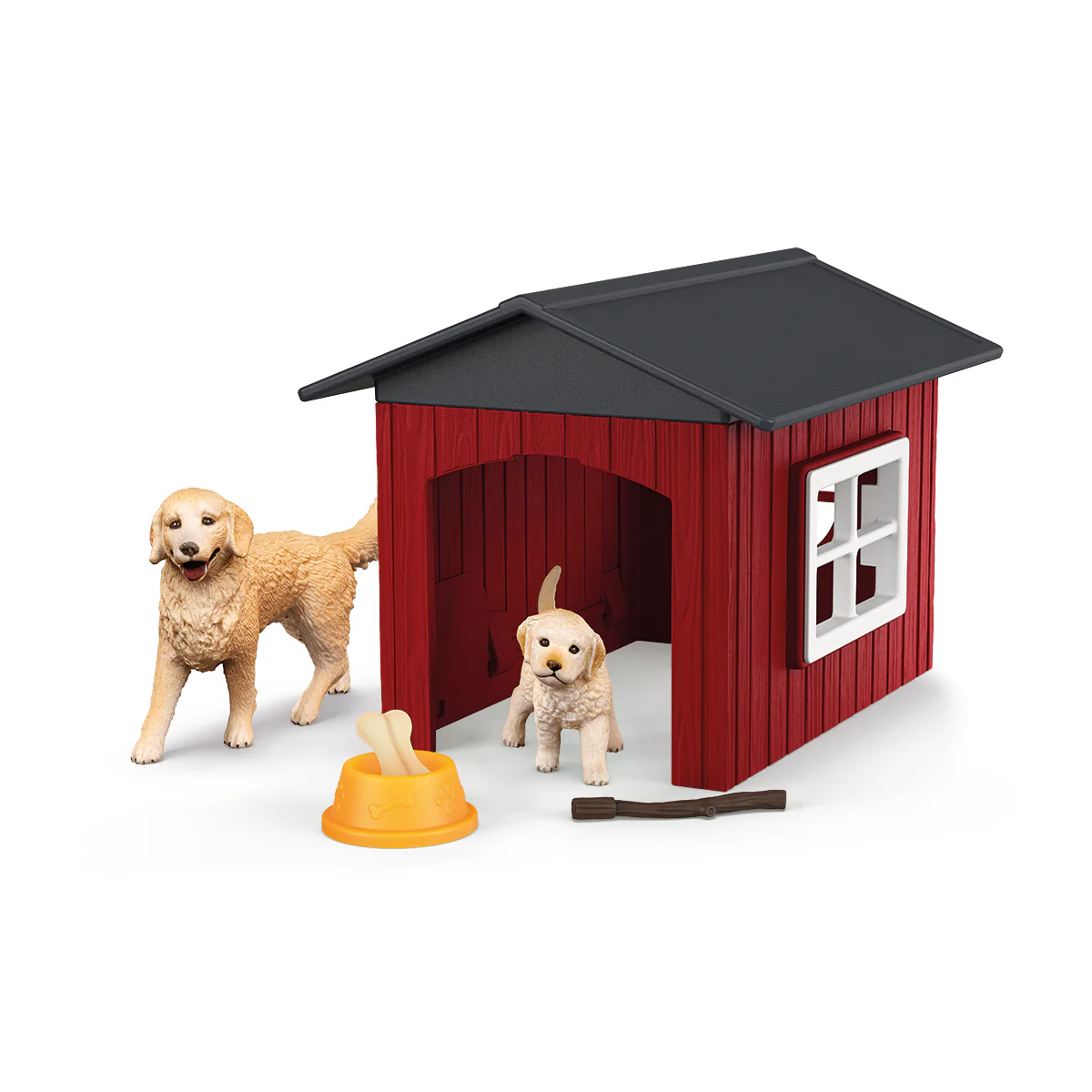 Hondenhok met golden retrievers